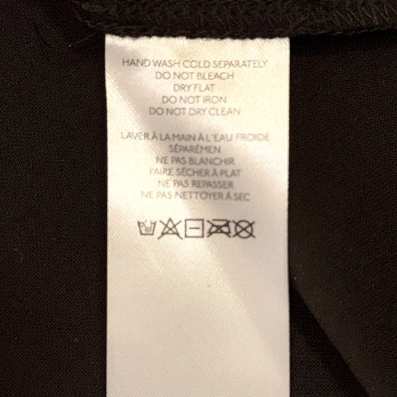 NWT Anthropologie Black Ruffle-Sleeve Top by Flat White Size XS - Picture 10 of 11